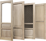 Двери из массива дуба 'Класссика', 'Цезарь' остекленные и глухие и 'Верона' глухая Двери из массива дуба - фото